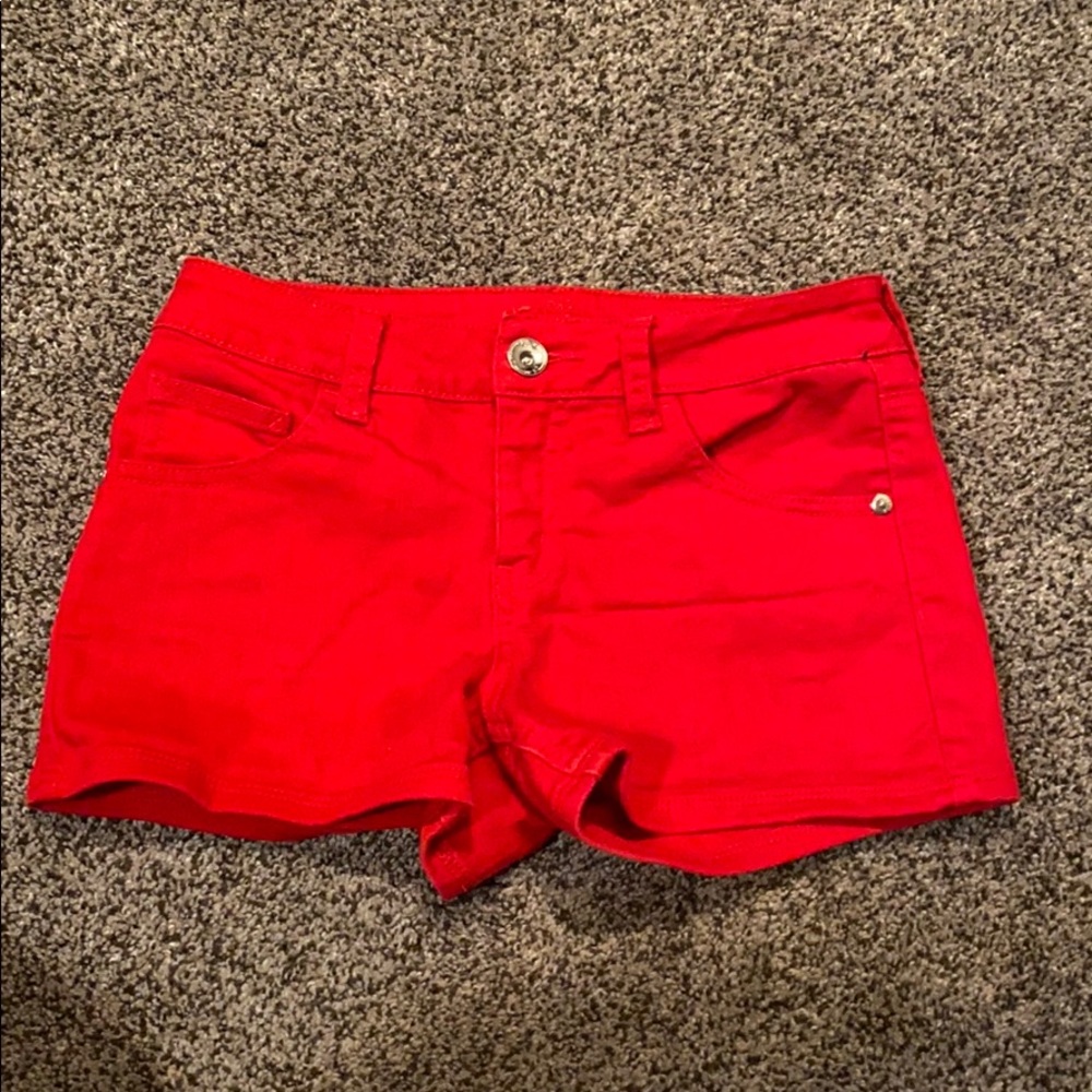 Red shorts